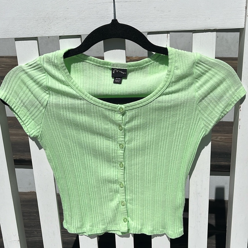 ☀️Art Class Lime Green Top Size M 7/8